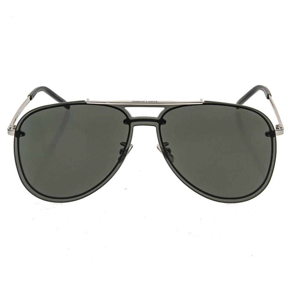 NWT Yves Saint Laurent CLASSIC11-MASK Silver 99mm Sunglasses - Picture 2 of 5